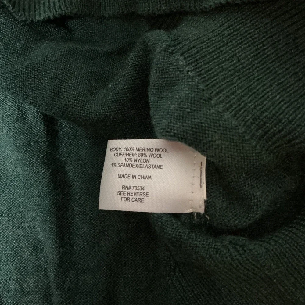 Orvis Mens XL Gorpcore Old Money 100% Merino Wool Quarter Zip Sweater Pullover
